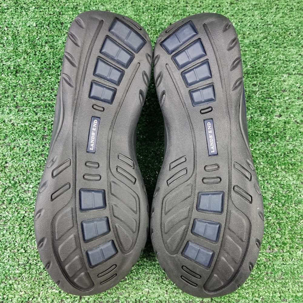 Lands'‎ End Shoes Womens 9B Navy Blue Suede All Weather Slip On Loafers 53592 - Picture 6 of 8